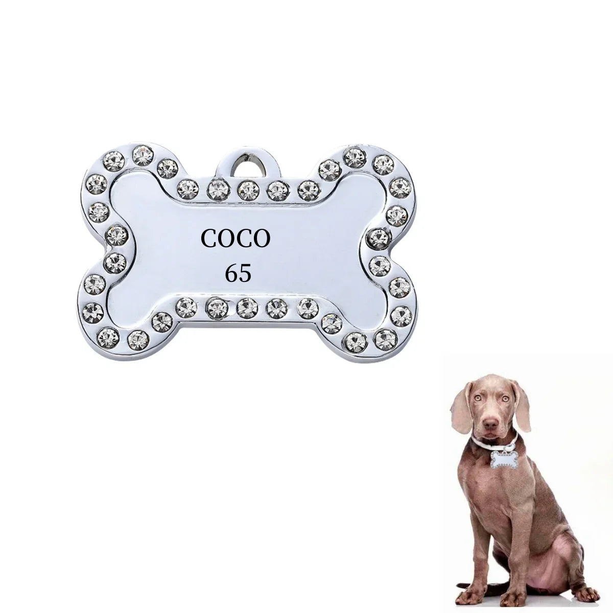VIP Pets ID Tag Customizable Engraved  for Dog Cat Bronze Nameplate Tags Personalized  Address Number Dogs Collar ID Pendant