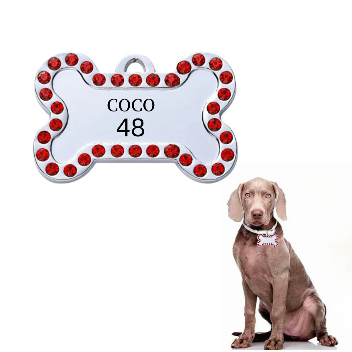 VIP Pets ID Tag Customizable Engraved  for Dog Cat Bronze Nameplate Tags Personalized  Address Number Dogs Collar ID Pendant